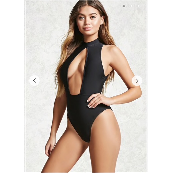 Forever 21 Other - NWOT Forever 21 Black Cutout One Piece Swimsuit